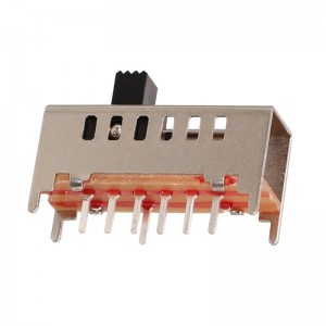 SS-17F01 vertical through hole 1P7T slide switch