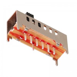 SS-17F01 vertical through hole 1P7T slide switch