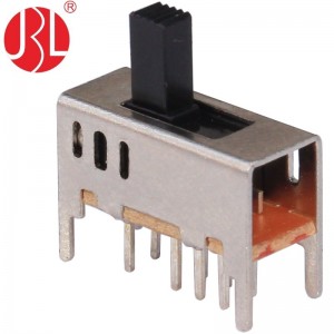 SS-23D03 vertical through hole 2P3T slide switch