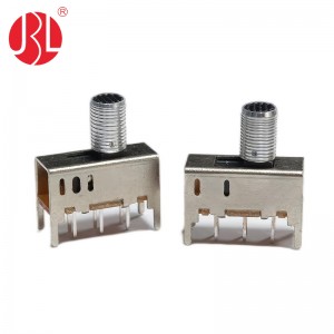SS-23D03AT10.0 vertical through hole 2P3T slide switch