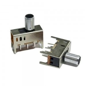 SS-23D03AT10.0 vertical through hole 2P3T slide switch