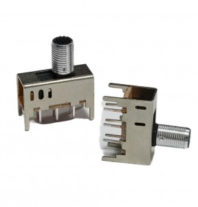 SS-23D03AT10.0 vertical through hole 2P3T slide switch