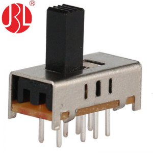 SS-23D05 vertical through hole 2P3T slide switch