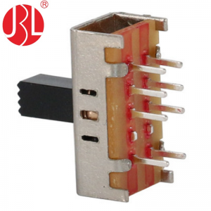 SS-23D05 vertical through hole 2P3T slide switch