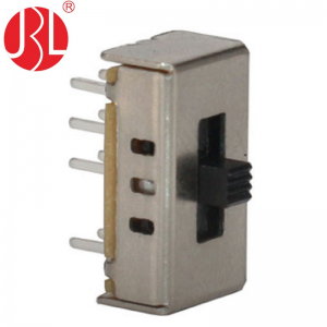 SS-23D07 vertical through hole 2P3T slide switch