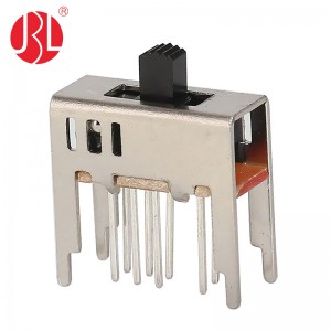 SS-23D24 vertical through hole 2P3T slide switch
