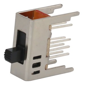 SS-23D24 vertical through hole 2P3T slide switch