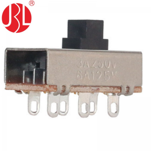 SS-23E26 vertical through hole 2P3T slide switch