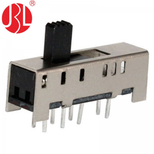 SS-23H06 vertical through hole 2P3T slide switch