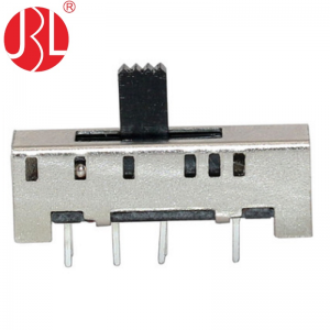 SS-23H06 vertical through hole 2P3T slide switch
