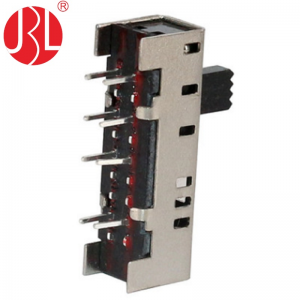 SS-23H06 vertical through hole 2P3T slide switch