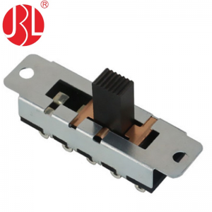SS-24N02 vertical through hole 2P4T slide switch