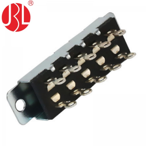 SS-24N02 vertical through hole 2P4T slide switch