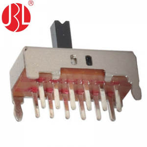 SS-42D02 vertical through hole 4P2T slide switch