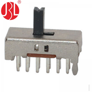 SS-42D02 vertical through hole 4P2T slide switch