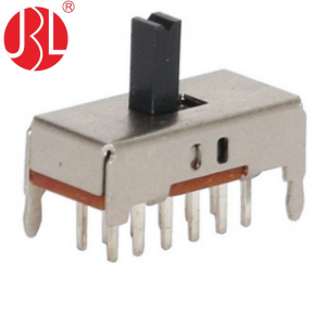 SS-42D02 vertical through hole 4P2T slide switch