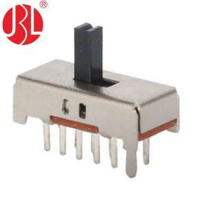SS-42D02 vertical through hole 4P2T slide switch