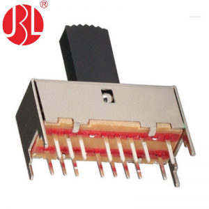 SS-43D03 vertical through hole 4P3T slide switch
