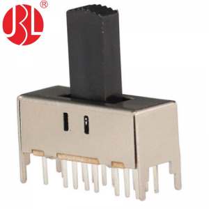 SS-43D03 vertical through hole 4P3T slide switch