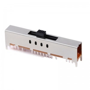 SS-48D01 vertical through hole 4P8T slide switch