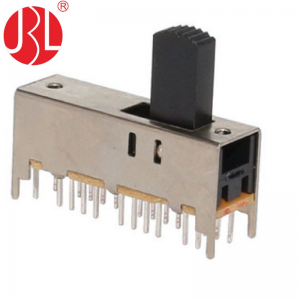 SS-63D01 vertical through hole 6P3T slide switch