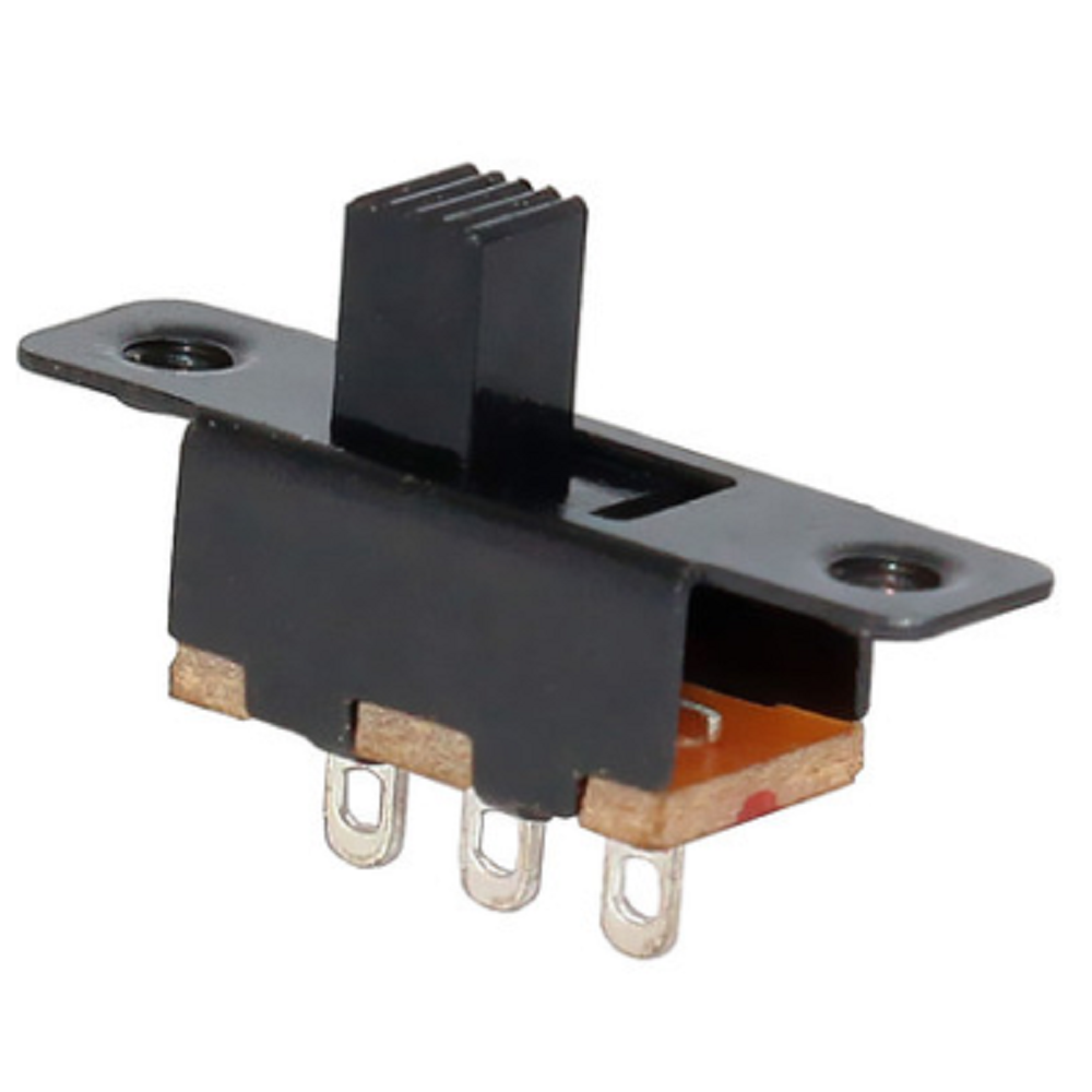 SS-12F16 1P2T Slayt Anahtarı Dikey DIP Tipi, 2 vida delikli