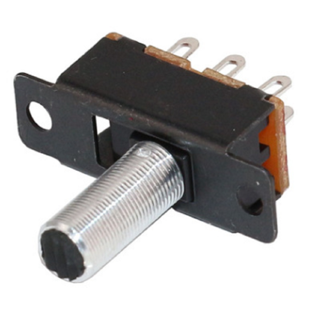 SS-22F32 2P3T Slide Switch Vertical DIP Type with metal round knob