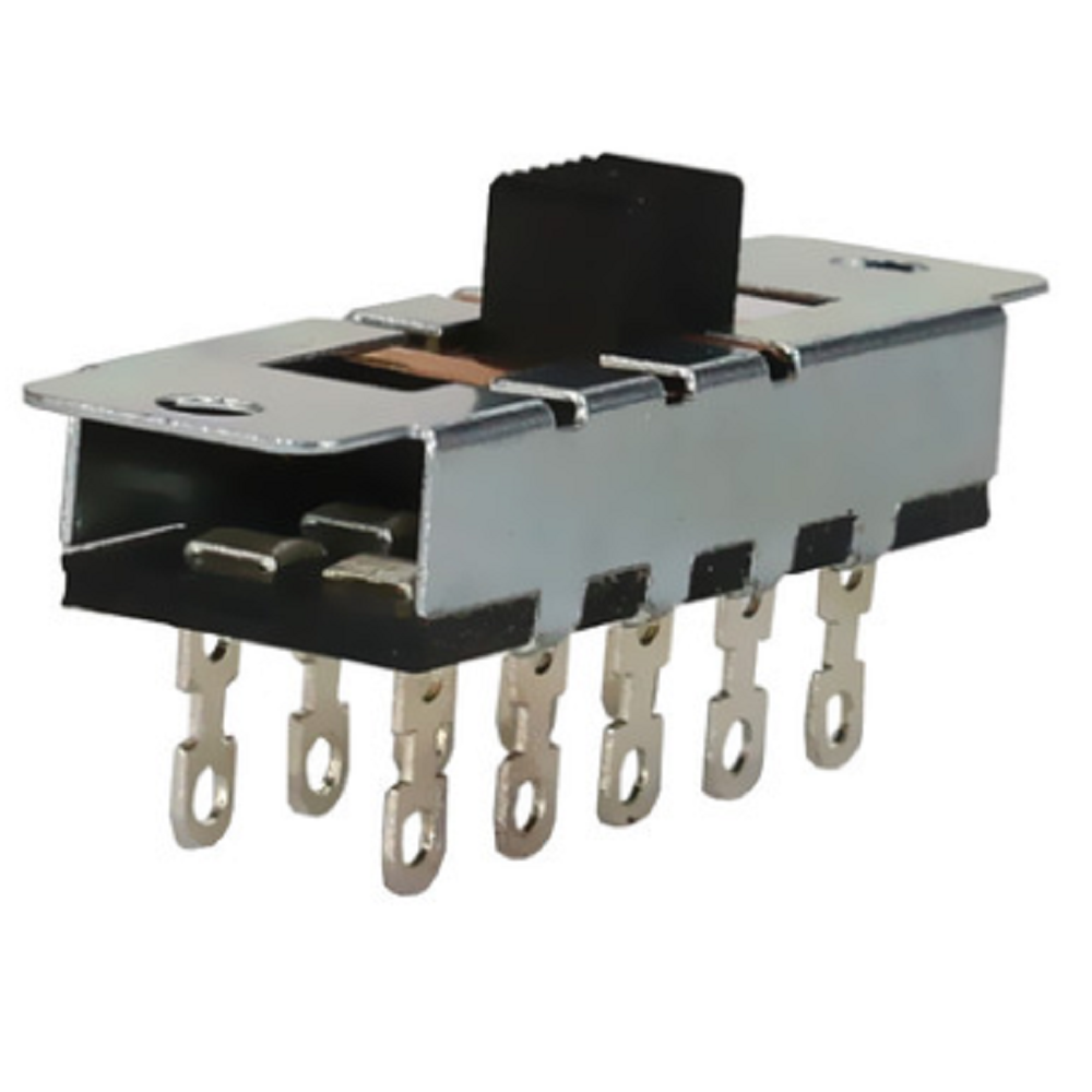 SS-24N02 2P4T Vysokoproudý posuvný spínač Vertikální typ DIP