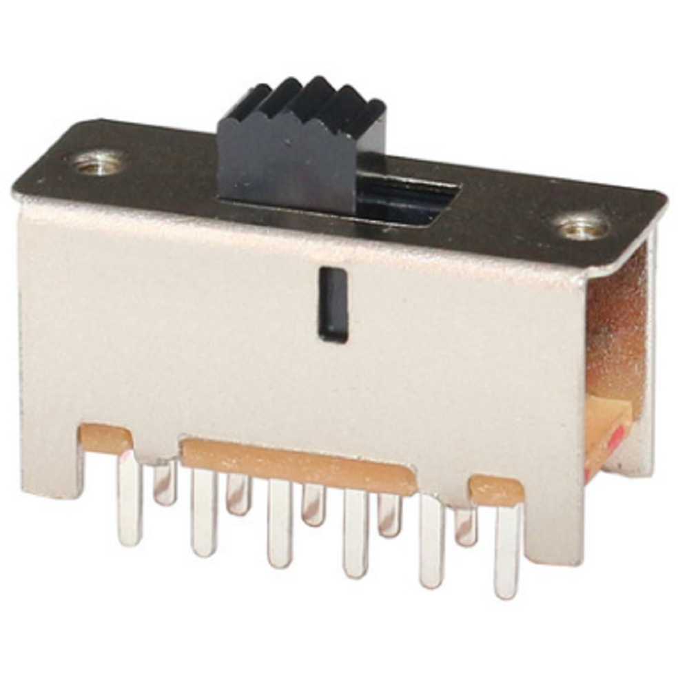 SS-42F01 4P2T Slide switch vertical DIP type