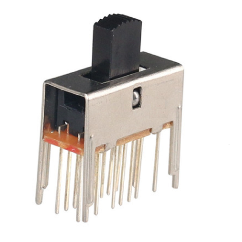 SS-43D10 4P3T Interruptor deslizante vertical tipo DIP