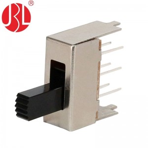 Slide switch SS-23E03 DP3T through hole vertical DIP type 01
