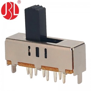 Slide switch SS-23F07 DP3T through hole vertical DIP type 01