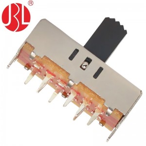 Slide switch SS-23F07 DP3T through hole vertical DIP type 01
