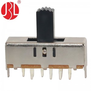 Slide switch SS-23F07 DP3T through hole vertical DIP type 01