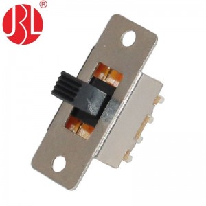 Slide switch SS-23F24 DP3T through hole vertical panel mount DIP type 01