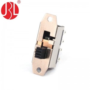 Slide switch SS-23H25 DP3T through hole vertical panel mount DIP type 01