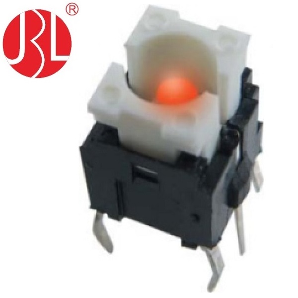 TD01 1D Illuminated Tact Switch Without Covers and 100,000 Cycles Lifespan Test, 250gf  DC 12V 0.05A Rating