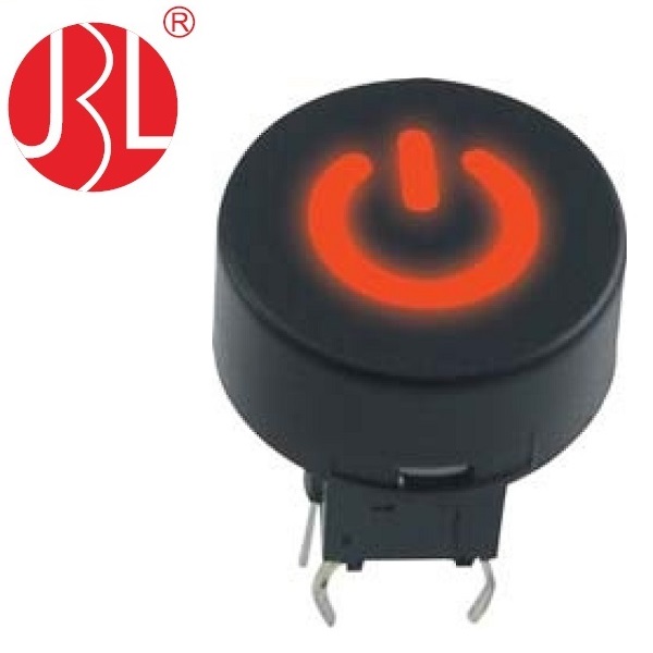 TD01 228 Illuminated Tact Switch Without Covers and 100,000 Cycles Lifespan Test DC 12V 0.05A Rating