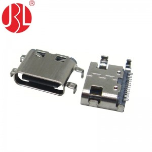 USB-20C-F-01C10 Mid Mount USB Type C Socket 1.0mm SMD