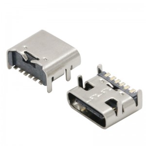 USB-20C-F-06 USB 2.0 Type C Jack 6PIN SMT THT