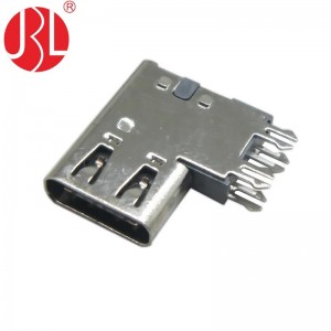 USB-20C-F-06CDH Upright USB Type C Socket 6 Position THT