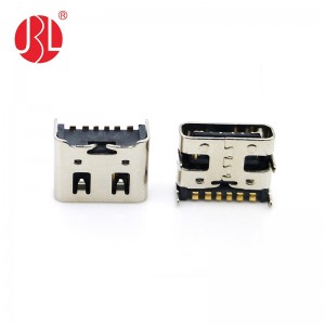 USB-20C-F-06T USB Type C Socket 6P SMD THT