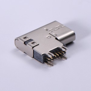 USB-20C-F-14CDH Upright USB Type C Socket 14 Pin