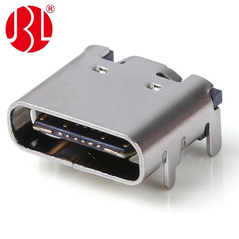 USB-20C-F-01C Conector USB Tipo C 16PIN em carregadores Simples MID-MOUNT Tipo SMT