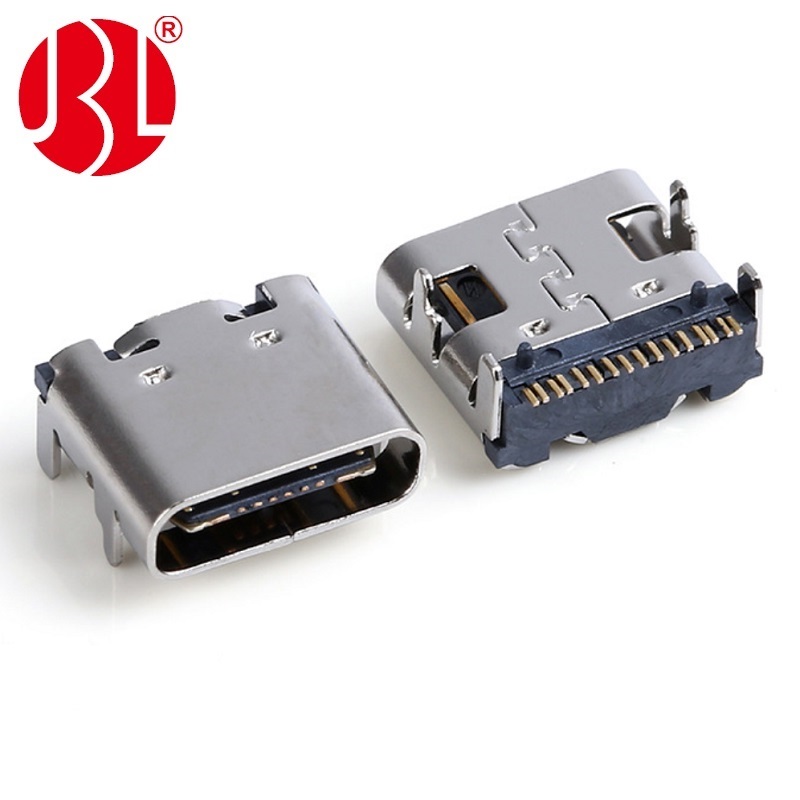 USB-20C-F-01C USB Type C 16PIN konektor v nabíječkách Single MID-MOUNT SMT Type