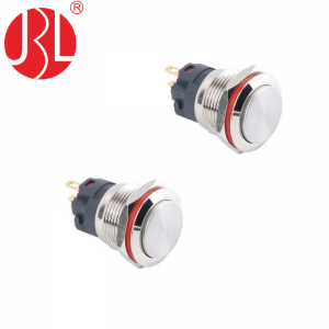 19mm waterproof high head panel mount Push Button Switch self lock non lock