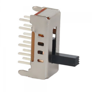SS-24D02 vertical through hole 2P4T slide switch