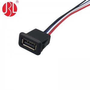 USB-A-SA01-F panel mount usb type a 2.0 connector with wire lead USB A Data cable